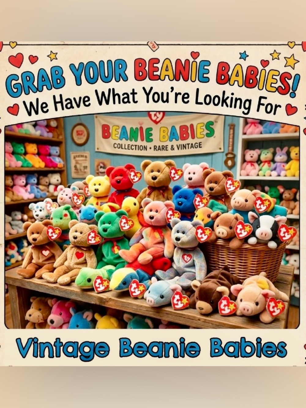 Adult Collection TY Beanie Babies Tag Protected 1998-2000